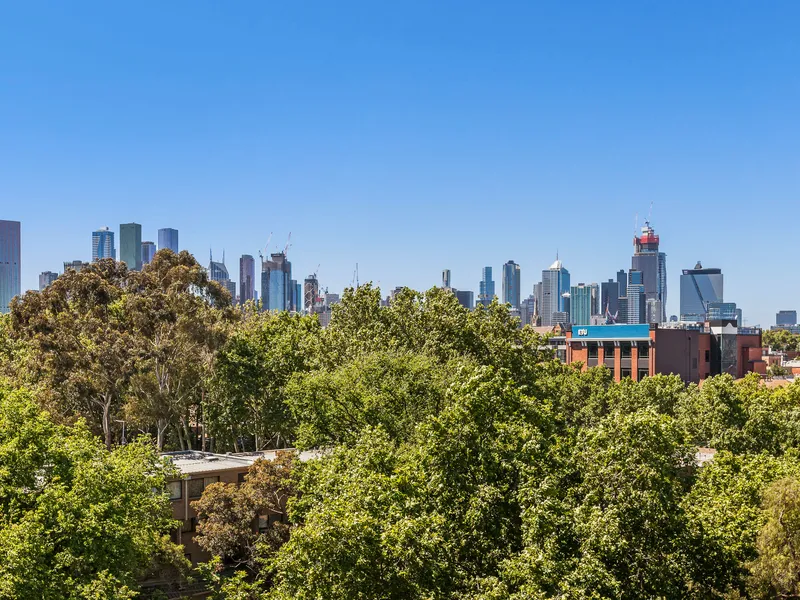 SKYLINE VIEWS WITH PARK SURROUNDS