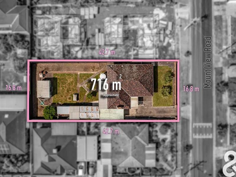POSITION WITH POTENTIAL- LAND APPROX 716m2