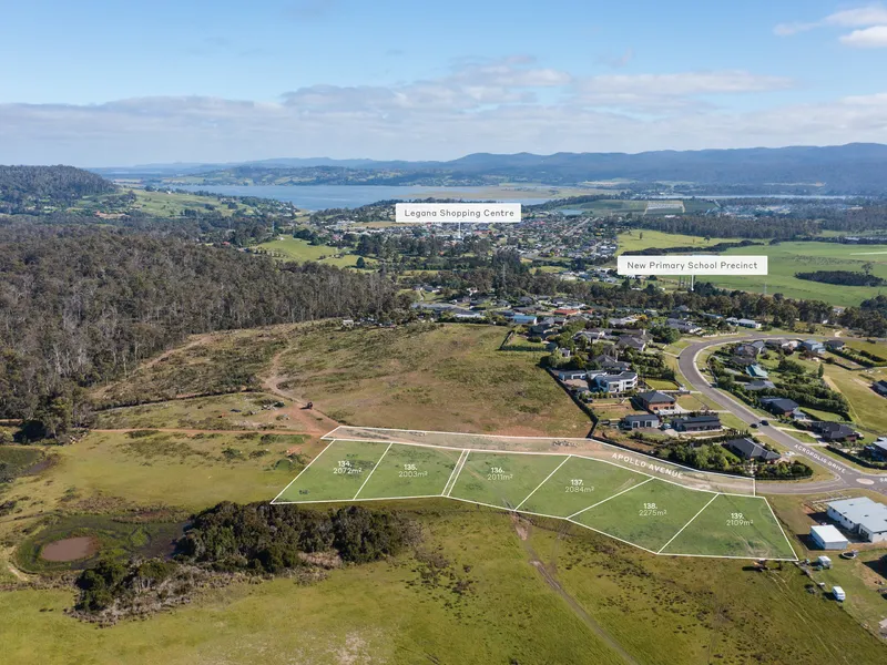 Flat lifestyle blocks within 3 minutes to the Legana Shopping Centre