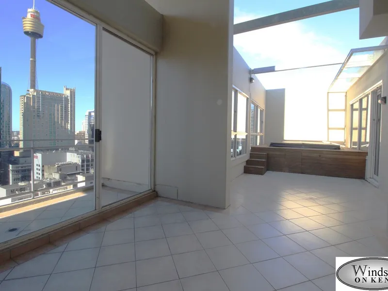 3-LEVEL PENTHOUSE-UNFURNISHED 2 BEDROOM APARTMENT+STUDY & 2 CAR SPACES IN SYDNEY CBD