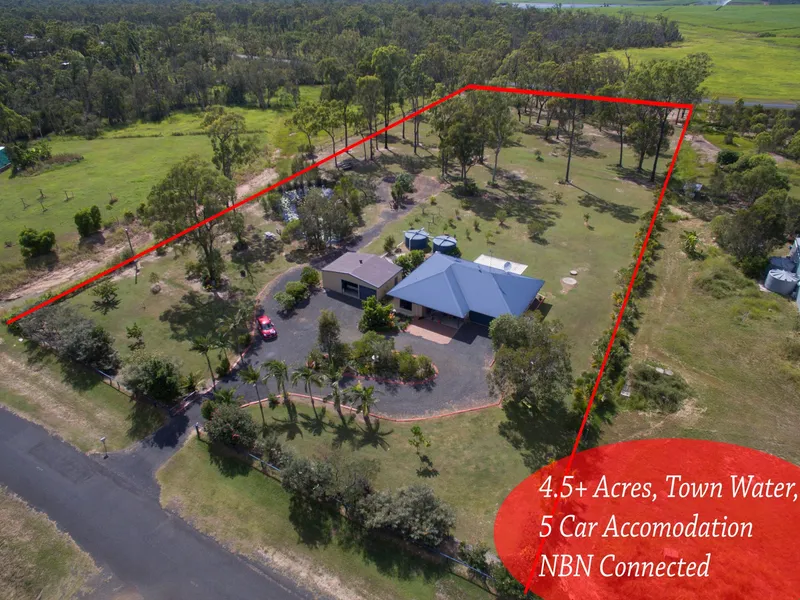 Acreage Living with Town facilities! 