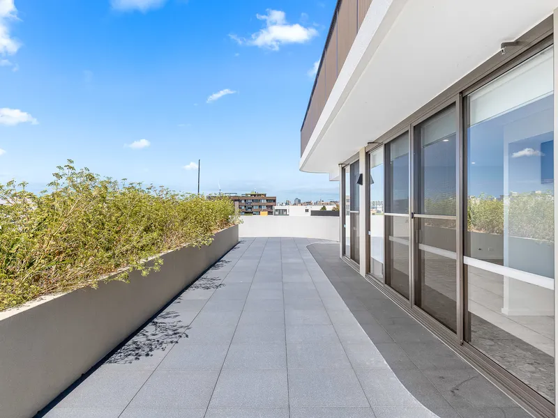 Stunning as new apartment with sweeping district views and monster entertainers balcony!