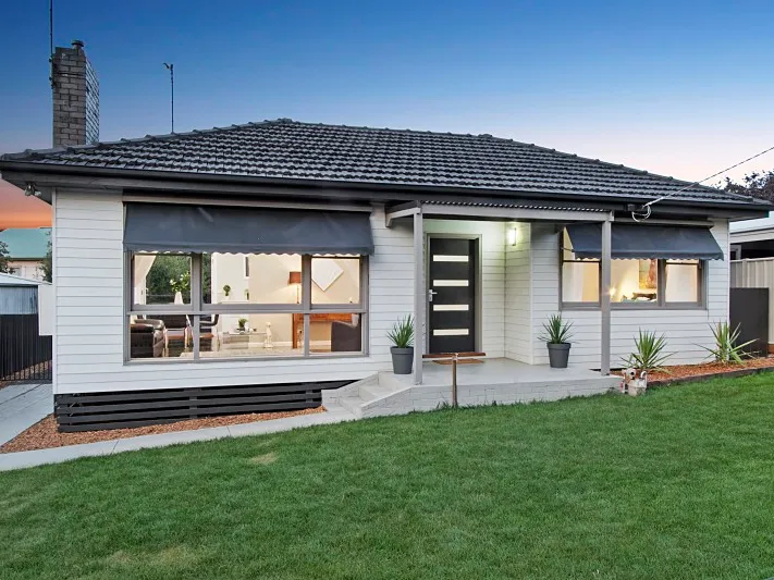 Renovated weatherboard home.