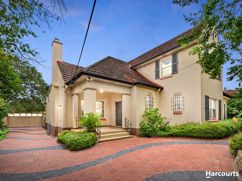 Seize the prestigious east with a pool, N/S tennis court & rare 1930s grandeur on a glorious half-acre.