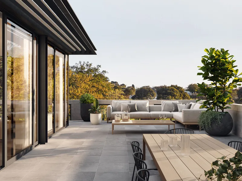 Spacious Balcony Overlooking Surrey Gardens