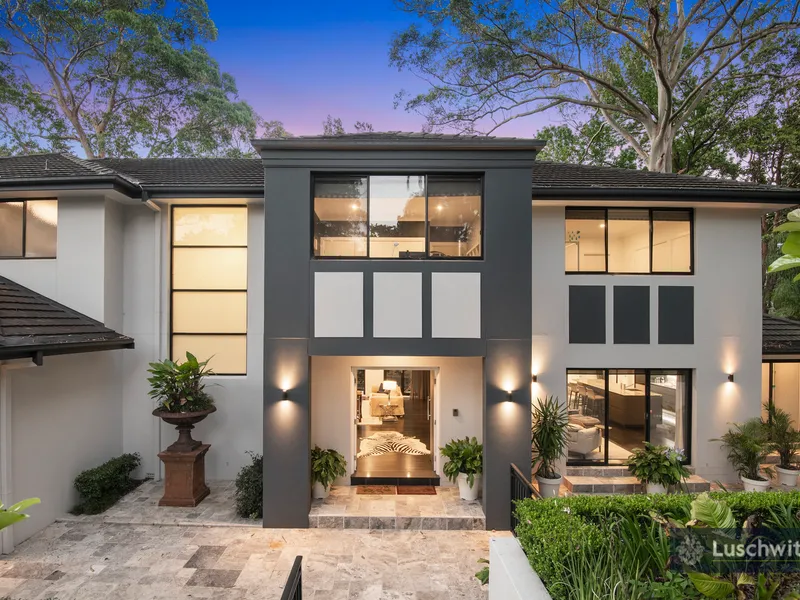 An entertainer's delight - luxury family residence of superb quality. Quiet yet incredibly convenient location just minutes to station and PLC.