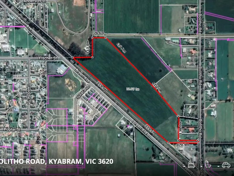 Over 30 Acres of Prime Subdivision Real Estate in Kyabram