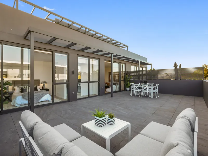 Sun filled apartment with park views