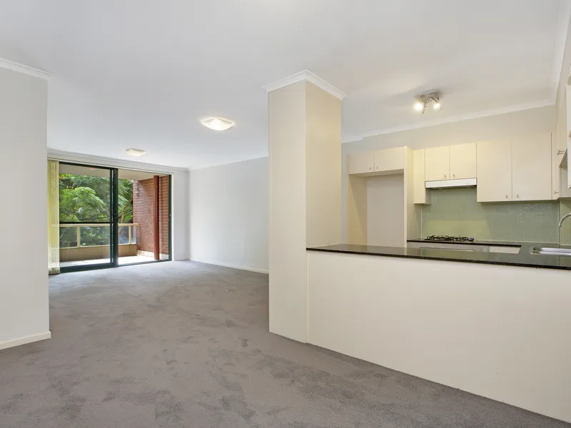 Light filled apartment with private leafy outlook