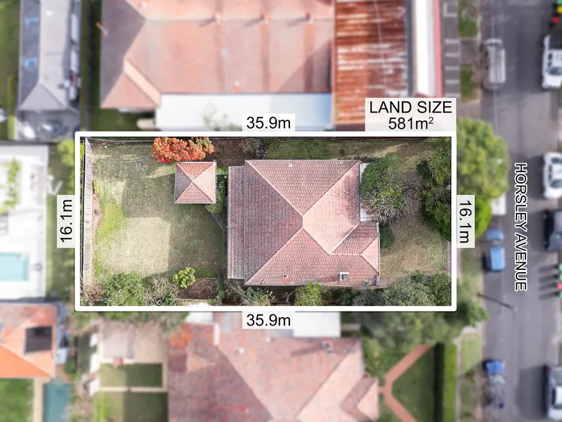 Charming cottage in great location with huge potential.