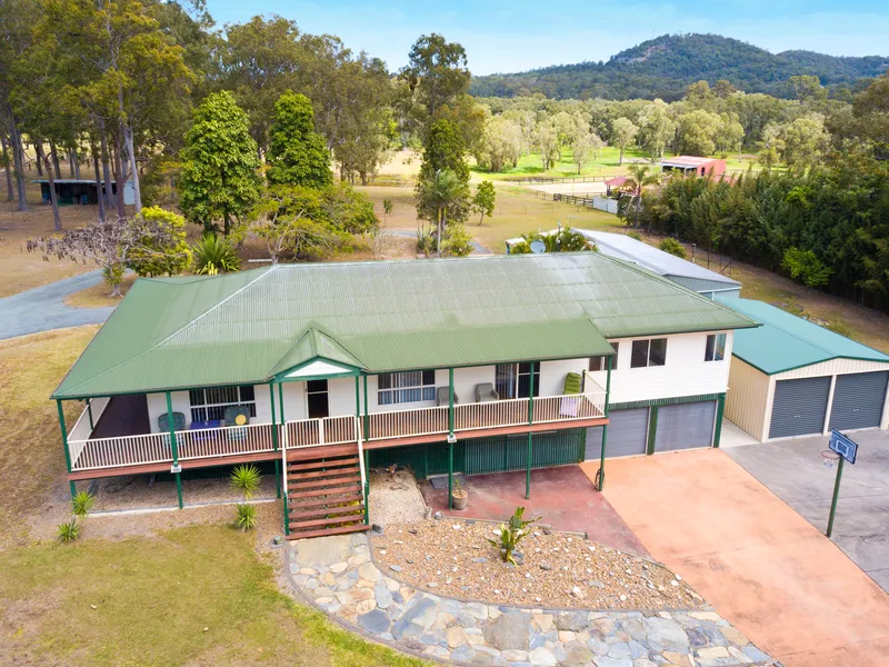 TWO RESIDENCES - TWO LARGE SHEDS - ON 8.6AC        