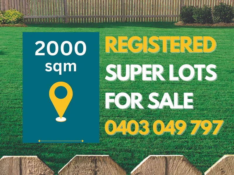 Large Block of Land 2,000m² for Sale, Call on 0430 049 797 to enquire.