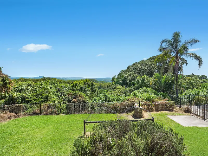 Spectacular, panoramic views on top of Buderim - bluechip 1,797sqm parcel - flat walk to Buderim Village