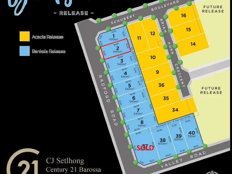 Angaston Views 'Banksia' Land Release