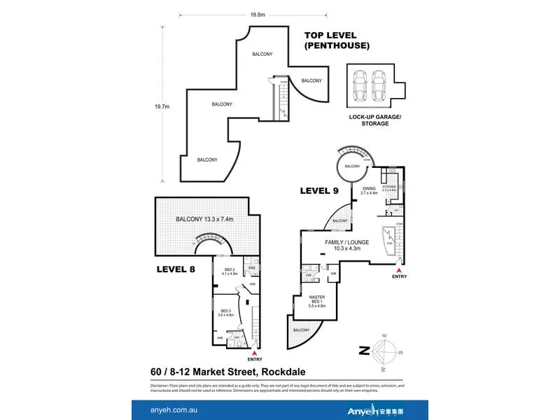 Huge Penthouse with roof yard for LEASE