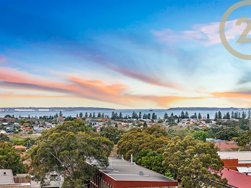 Panoramic Botany Bay & City View + Sun-Filled + Dual Balconies