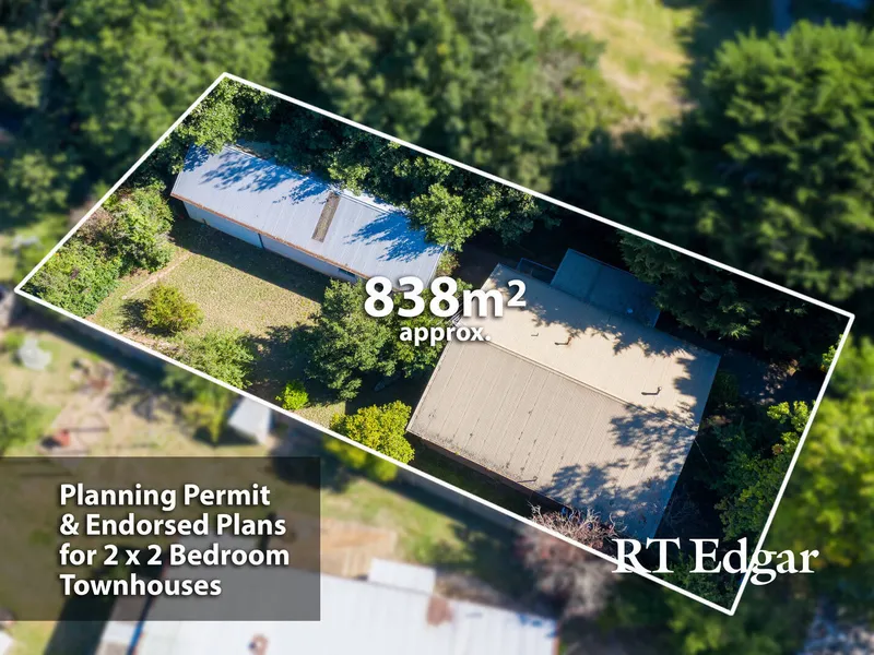 Quiet and secluded block of 838 square metres approx. overlooking Ross Watt Reserve