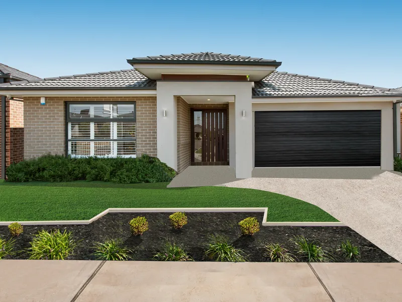 TITLED H&L PACKAGE. INCLUDES DRIVEWAY, ESTATE REQUIREMENTS, STONE BENCHTOPS, FLOOR COVERING.