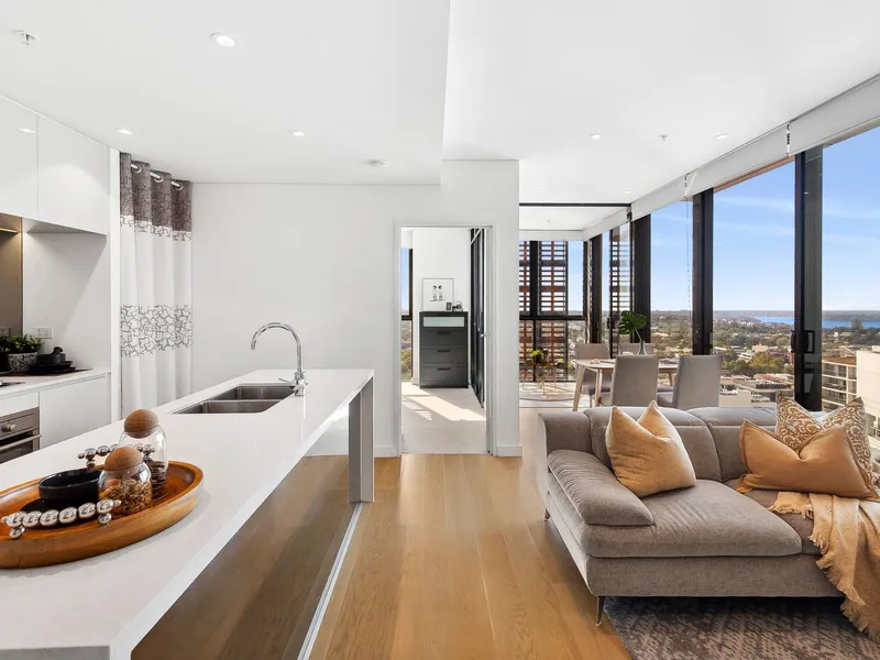 Modern apartment offers district panorama