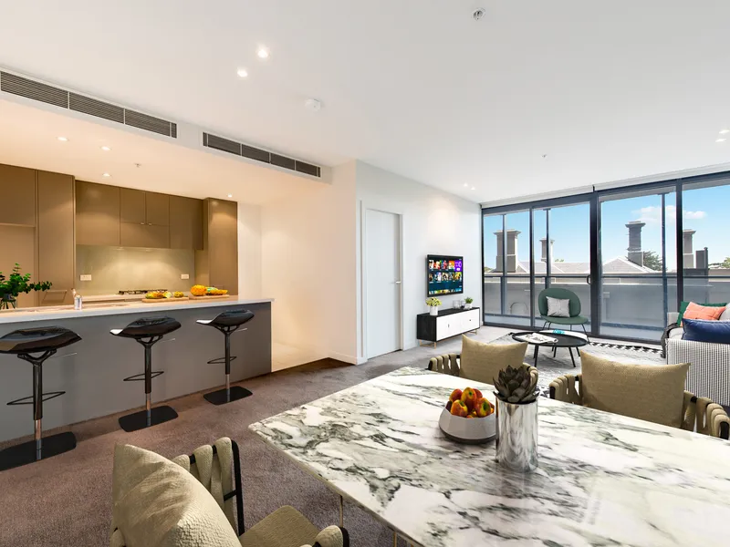 Prime Living at Grosvenor on Queens: Spacious Two-Bedroom Apartment with Stunning Views