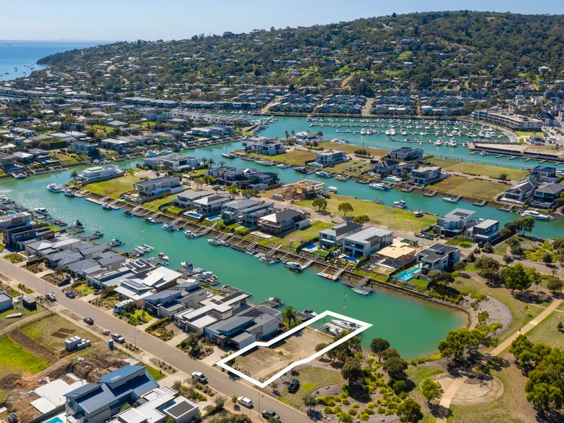 A spectacular waterfront land holding with private marina berth