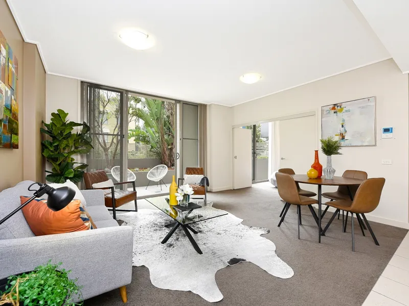 STYLISH 1 BED GARDEN UNIT WITH SUNNY NORTHERN TERRACE IN RESORT STYLE COMPLEX!