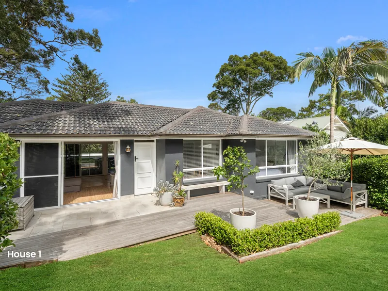 Two homes on one lot in North Avalon