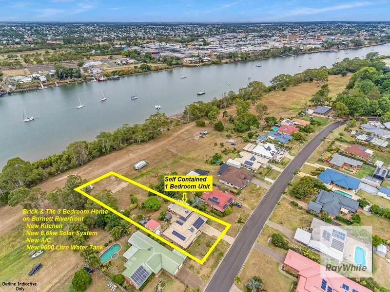 Riverfront Brick & Tile Family Home - Large 2393m2 Block - Plus Matching Self Contained Brick & Tile 1 Bedroom Unit - NEW 6.6kw Solar System