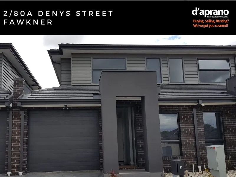 Impressive two bedroom townhouse, close to shops and transport