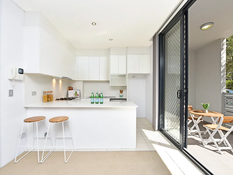 Light-filled contemporary living in premium apartment
