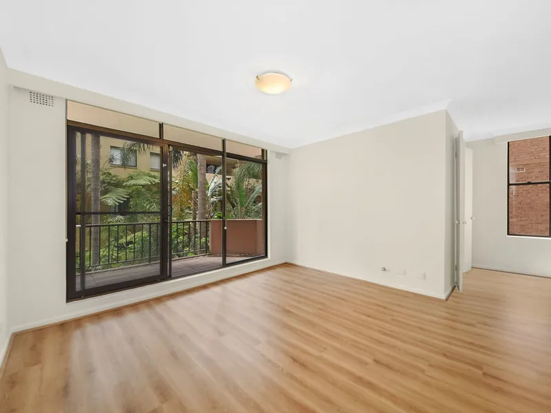 Updated two bedroom apartment with an abundance of natural light
