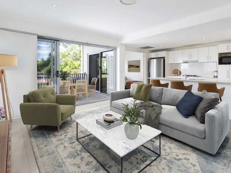 Top Level, Leafy Views, Large 1 Bedroom plus Multi-purpose Room!