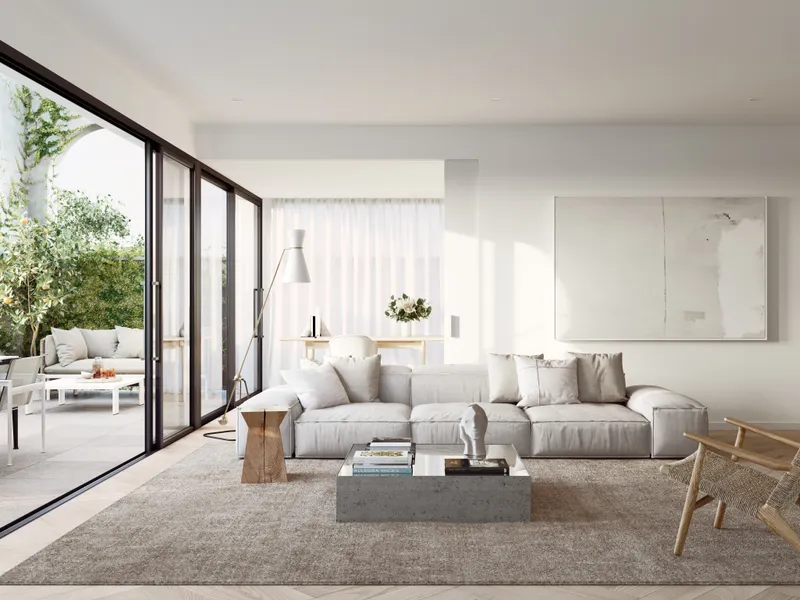 Stunning North/East facing 3 bedroom, 2 bathroom 2 car apartment with 2 balconies totaling 39M2 of entertaining area.!!