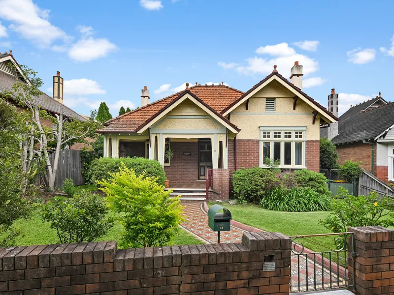 Character filled family home that exemplifies Haberfield Living to a Tee!