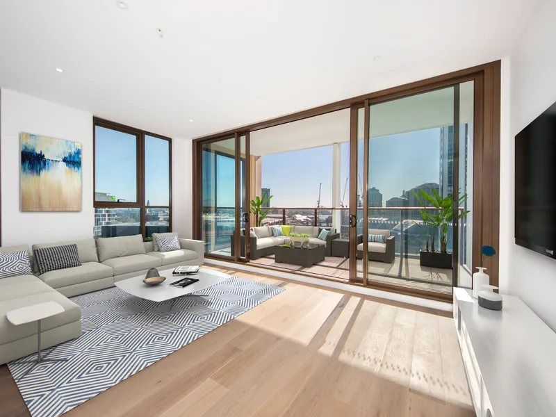 Stunning Apartment with 2 bedroom, 2 bathroom plus study, has exceptional views!