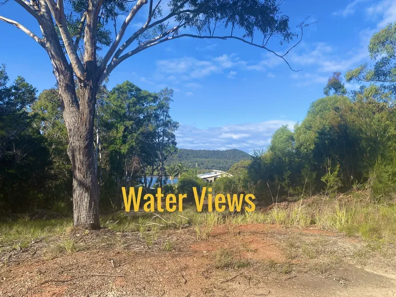 WATER VIEWS ON VACANT BLOCK!