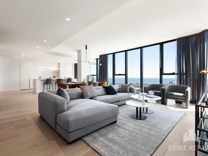 Brand new house-sized living with bay views