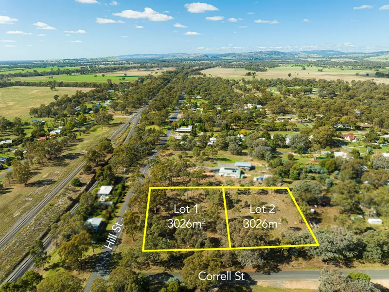 Choice of Residential Building Blocks - Each 3,026m2 - Services Available - Build Your Dream Home