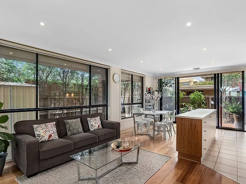 Immaculate Light-filled Beauty with Own Frontage. 2 Car Spaces. Floorboard Throughout