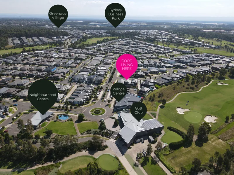 Double Level with Tandem Double Garage – Walking Distance to New Village Centre and Golf Club