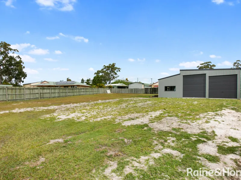 VACANT LAND WITH BRAND NEW SHED!