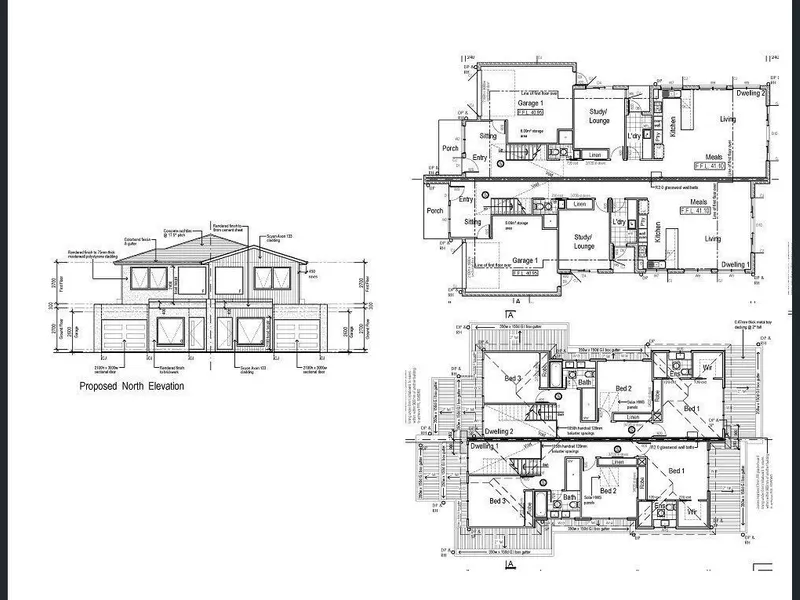 Plans/Permits Ready to Build 2 Townhouses