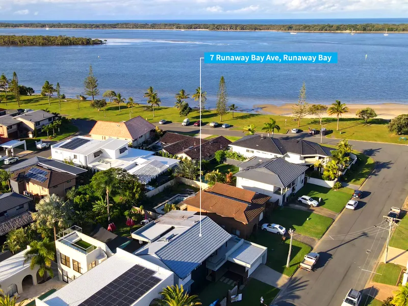 Coastal Retreat with Broadwater Views in Popular Beachside Location