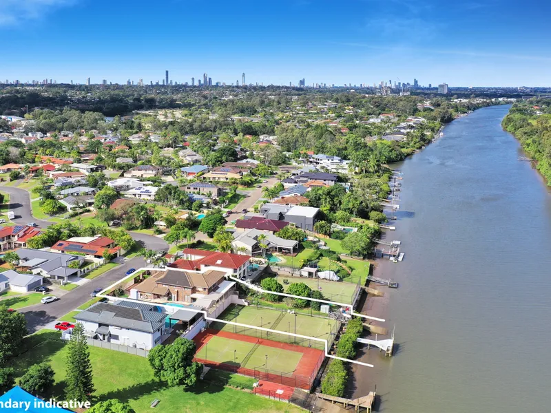 Main River Resort Style Residence with Tennis Court
