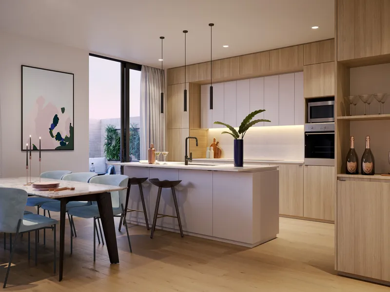 Boutique apartment in Leederville with city views