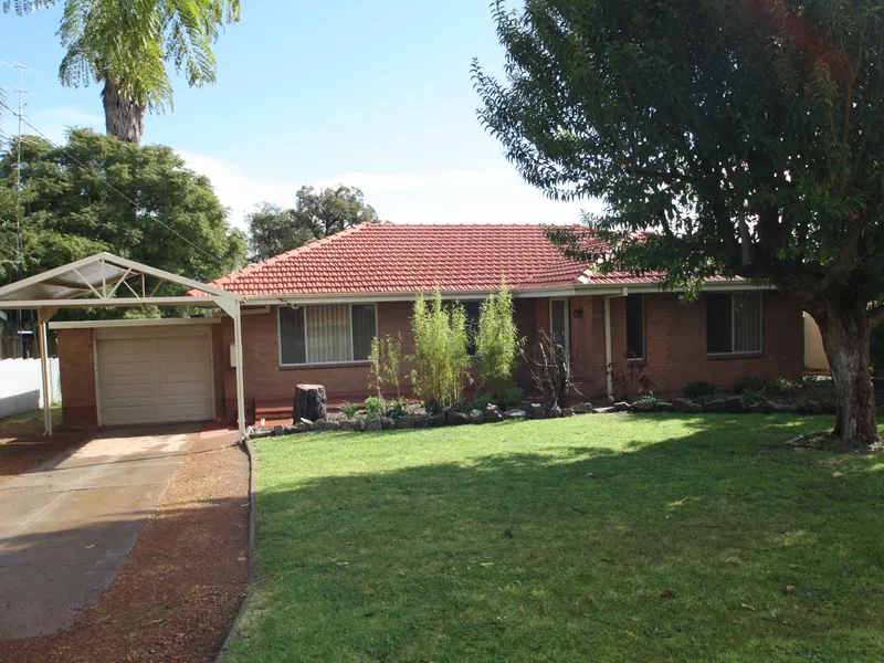 3 bedroom, study and 1 bathroom family home.