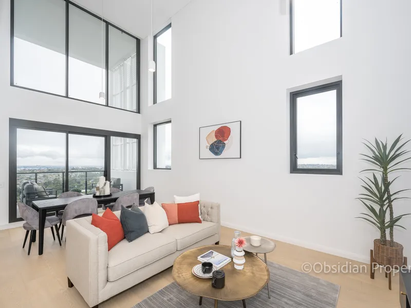 City Skyline View Penthouse 3 Bedroom atop Iconic 'Neue' in Macquarie Park