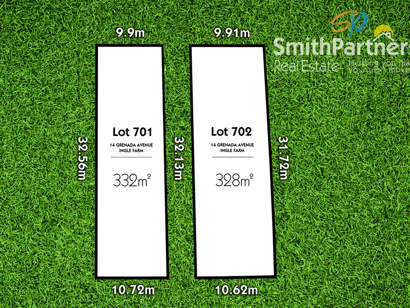 Rare earth two larger than average width blocks both over 10 metre frontage.