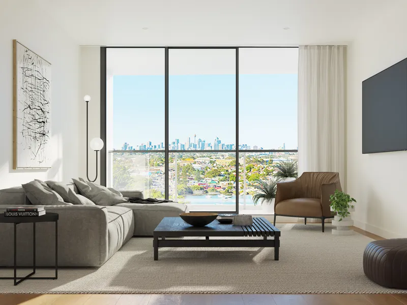 Beatuifull views (Sydney CBD Skyline) with modern living style and natural design feature