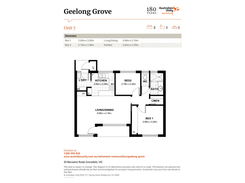 Relaxed Retirement Living at Geelong Grove!
